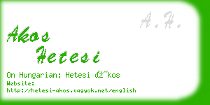 akos hetesi business card